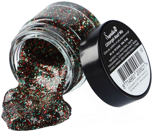 Glittergel Superstar Rood-Geel-Groen - 15ml