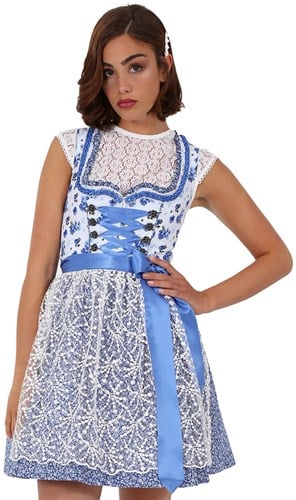 Dirndl Nika Blauw (50cm) - 2dlg.