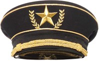 Militaire Pet Luxe Zwart-Goud