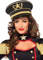 Militaire Pet Luxe Zwart-Goud-2