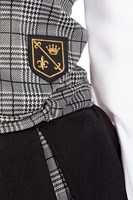 Schoolgirl Outfit Zwart-Grijs (detail)