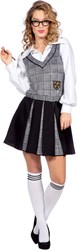 Schoolgirl Outfit Zwart-Grijs