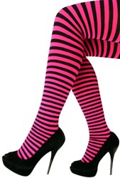Panty Gestreept Pink/Zwart