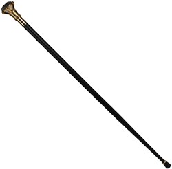 Pooier Wandelstok Diamant Zwart-Goud