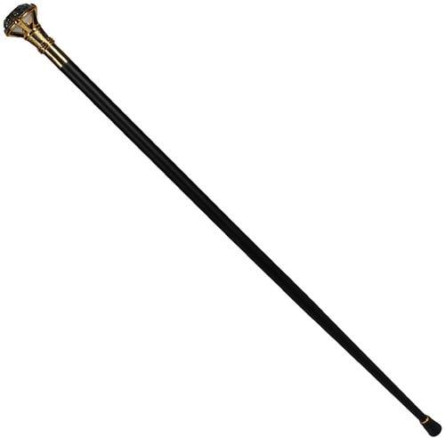 Pooier Wandelstok Diamant Zwart-Goud