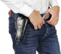 Cowboy Holster Enkel met Riem Zwart