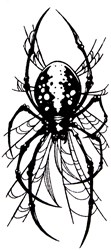 QuickTattoo Glitter Sjabloon Spin - 8x12cm