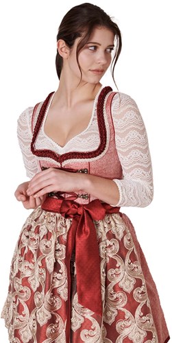 Dirndl Diandra Rood (50cm) - 2dlg.