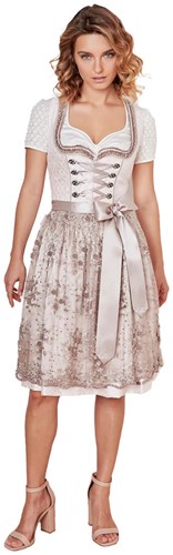 Dirndl Bruna Rose-Taupe (60cm) - 2dlg.