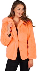 Bontjas Carnaval Oranje Luxe