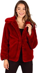Bontjas Carnaval Rood Luxe