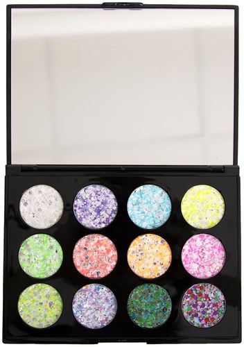 PXP Pressed Chunky Glitter Cream Palette Printemps