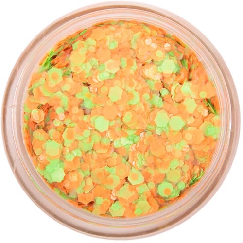 PXP Pressed Chunky Glitter Cream Oranje-Groen - 10ml