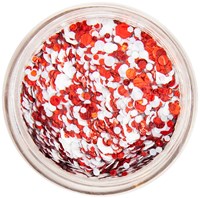PXP Pressed Chunky Glitter Cream Rood-Wit - 10ml