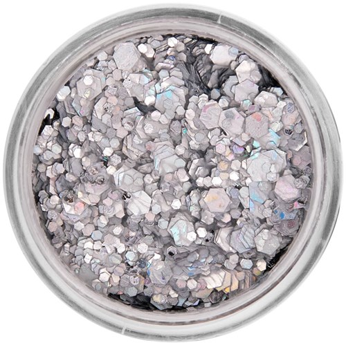 PXP Pressed Chunky Glitter Cream Silver - 10ml