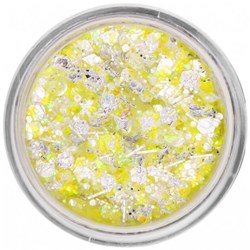 PXP Pressed Chunky Glitter Cream Neon Yellow - 10ml