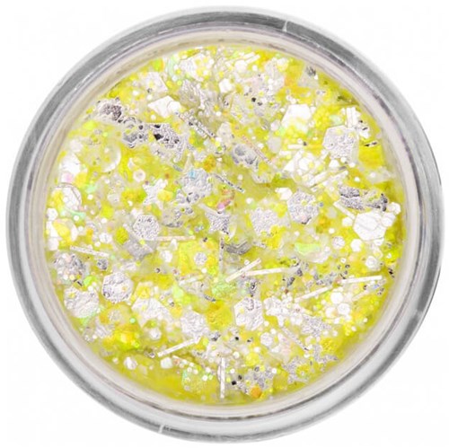 PXP Pressed Chunky Glitter Cream Neon Yellow - 10ml