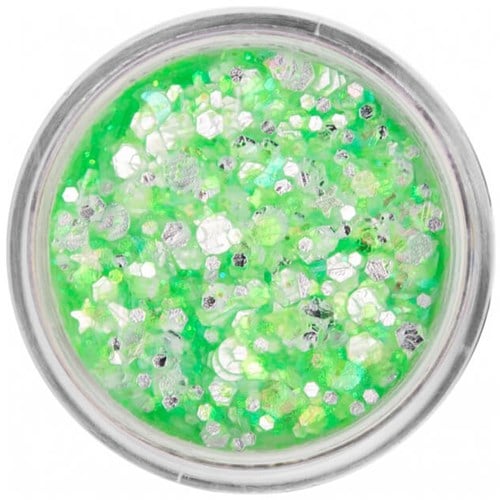 PXP Pressed Chunky Glitter Cream Neon Green - 10ml
