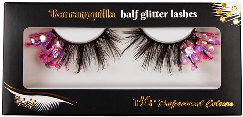 PXP Roze UV Glitter Wimpers