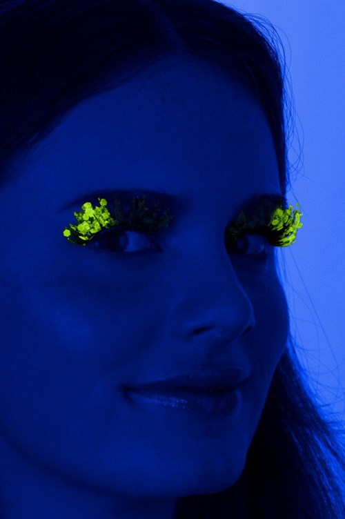 PXP Groene Fluo Glitter Wimpers Glow In The Dark (glow in the dark)