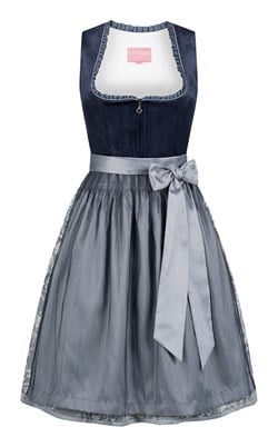 Dirndl Joelina Donkerblauw Luxe (60cm) - 2dlg
