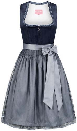 Dirndl Joelina Donkerblauw Luxe (60cm) - 2dlg