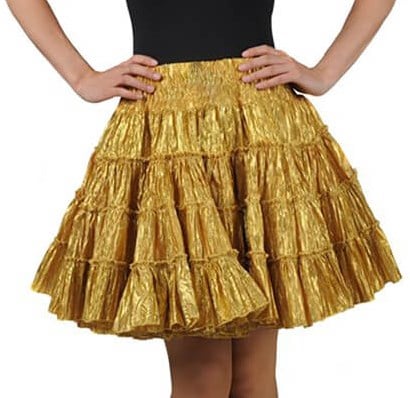 Petticoat Metallic Goud Luxe
