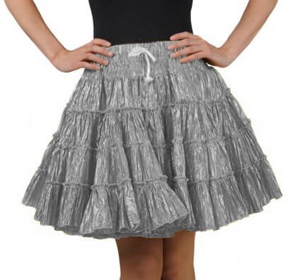 Petticoat Metallic Zilver Luxe