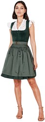 Dirndl Alisha Donkergroen Luxe (50cm) - 2dlg