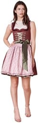 Dirndl Doris Bordeaux Rood (50cm) - 2dlg.