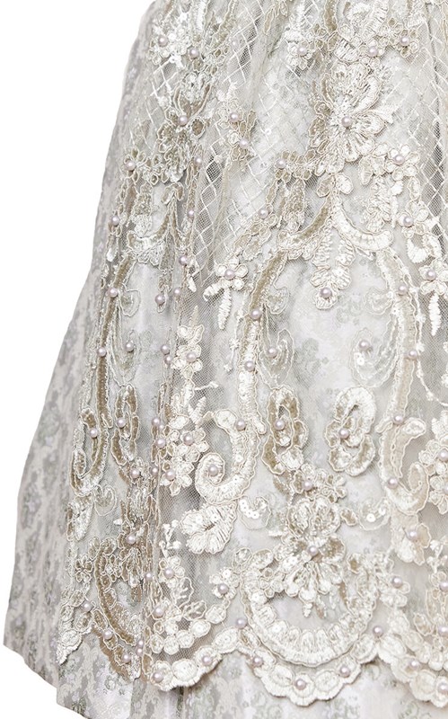 Dirndl Kalinda Lichtgroen (50cm) (detail schort)