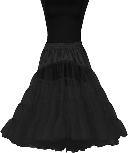 Petticoat Lang Luxe Zwart