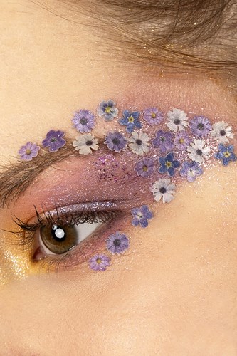 PXP Pressed Chunky Flowers Cream Violet Mix - 10ml