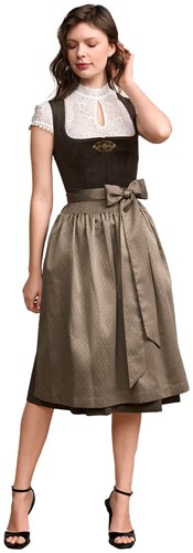 Dirndl Cari Donkergroen Luxe (70cm) - 2dlg