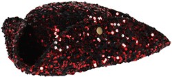 Pailletten Driesteek Luxe Rood-Zwart