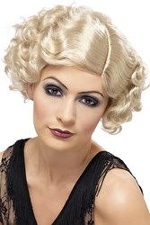 Jaren 20 Flirty Flapper Pruik Blond