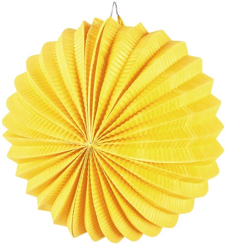 Lampion Bol Geel 22cm