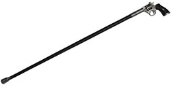 Wandelstok Pistool Zwart-Zilver