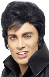 Pruik Elvis Zwart - King of Rock'n Roll