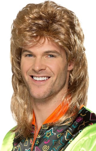 Matje Pruik - Mullet Pruik Bruin/Blond