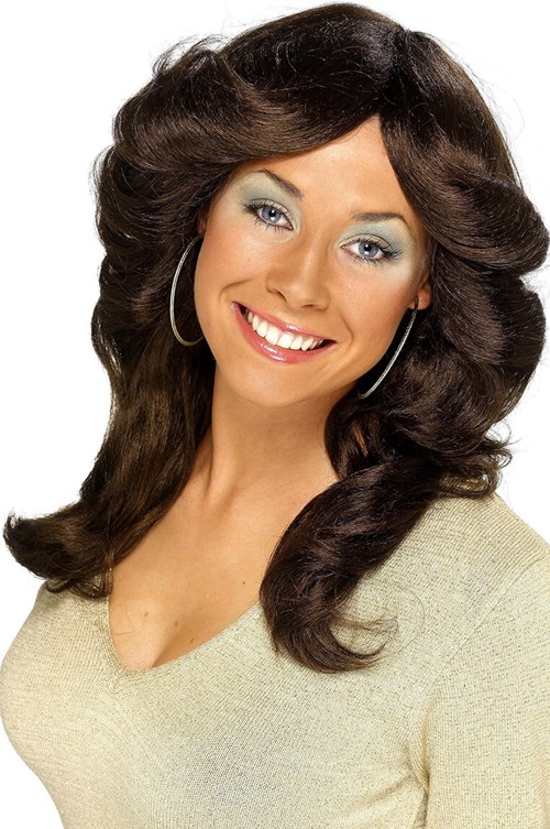 Pruik Charlie's Angel Bruin