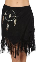 Dames Rokje Indiaanse / Hippie Zwart