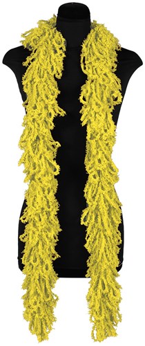 Glamour Boa Sjaal Geel met Tinsel
