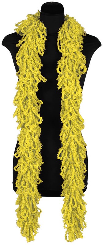 Glamour Boa Sjaal Geel met Tinsel