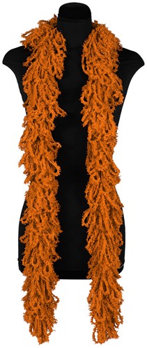 Glamour Boa Sjaal Oranje met Tinsel