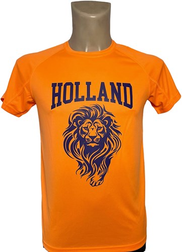 Oranje Sportshirt Holland Leeuw