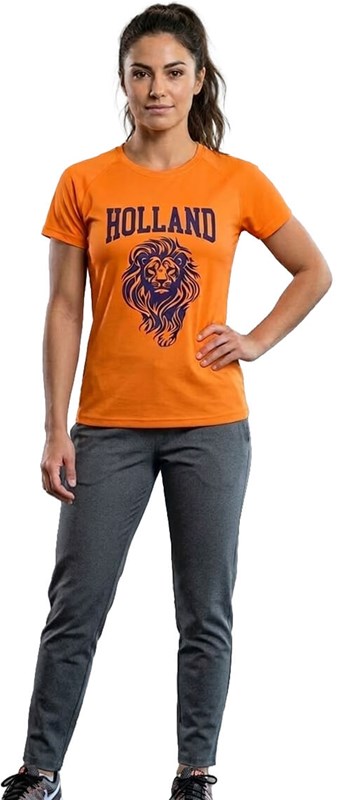 Oranje Sportshirt Holland Leeuw
