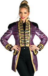 Carnavalsjas Dames Metallic Fiesta Paars