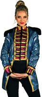Carnavalsjas Dames Metallic Fiesta Turquoise (2)