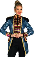 Carnavalsjas Dames Metallic Fiesta Turquoise (3)